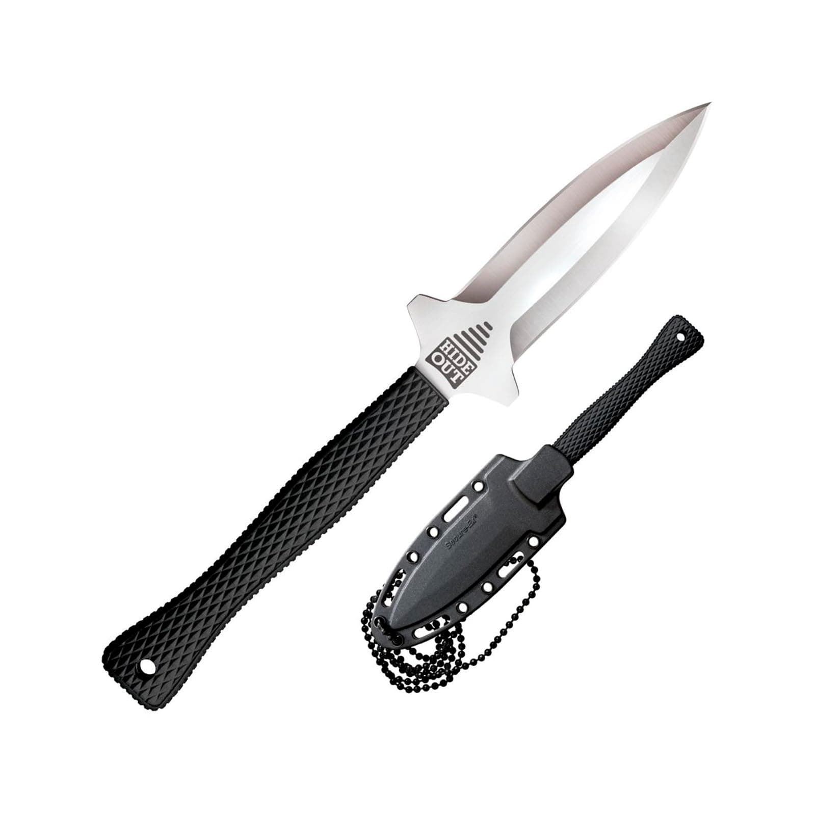 Cold Steel Hide Out 3" AUS8A Stainless Neck Knife Tactical 3-1/2" Handle - Image 1