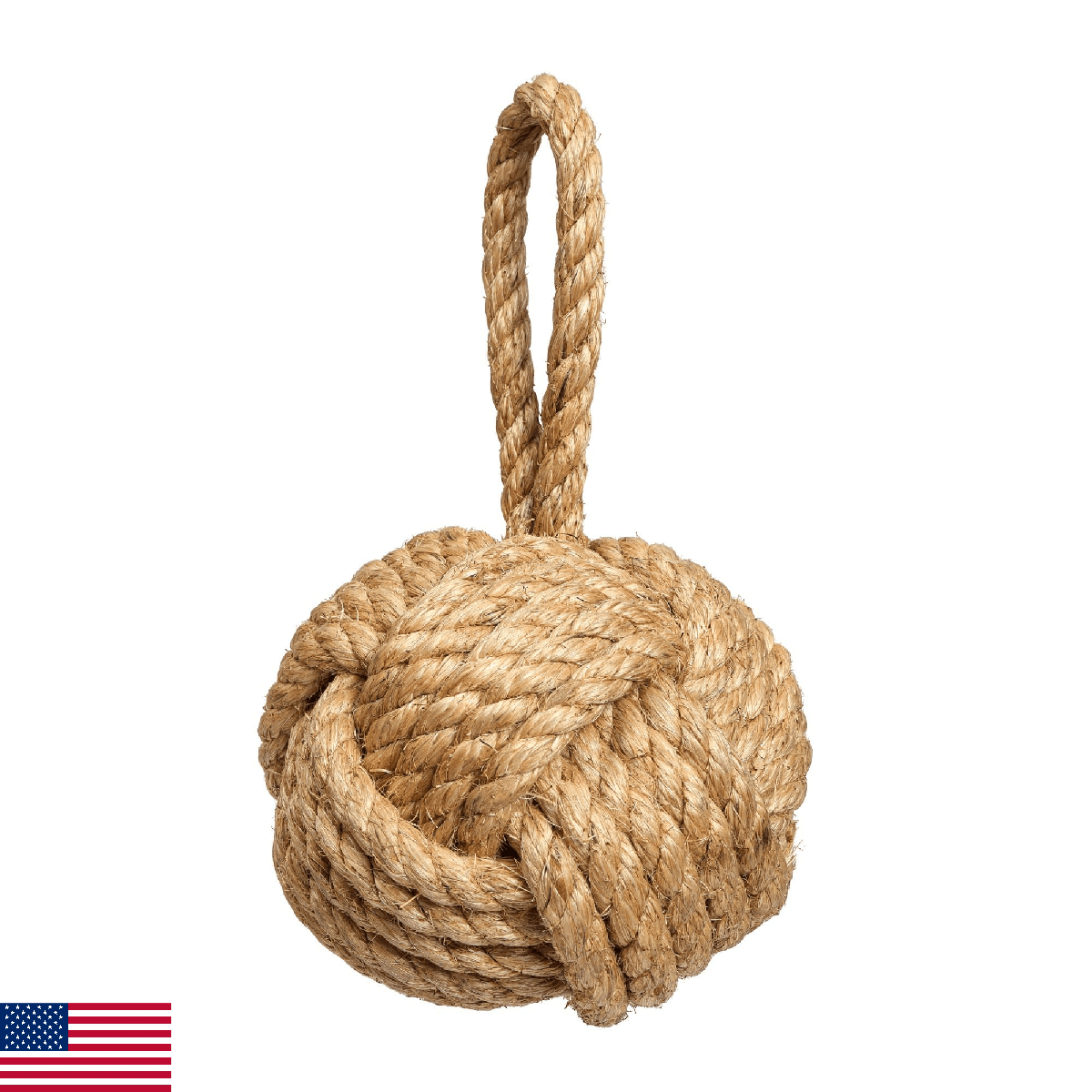 Nautical Door Stopper - 6.17 lbs Weighted Rope Knot Design for Interior Doors - Image 1