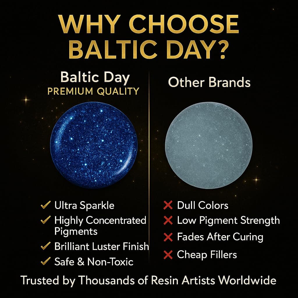 BALTIC DAY 24 Color Pigment Paste for Epoxy Resin Set [ Glitter Series ] – Opaqu - Thumbnail 5