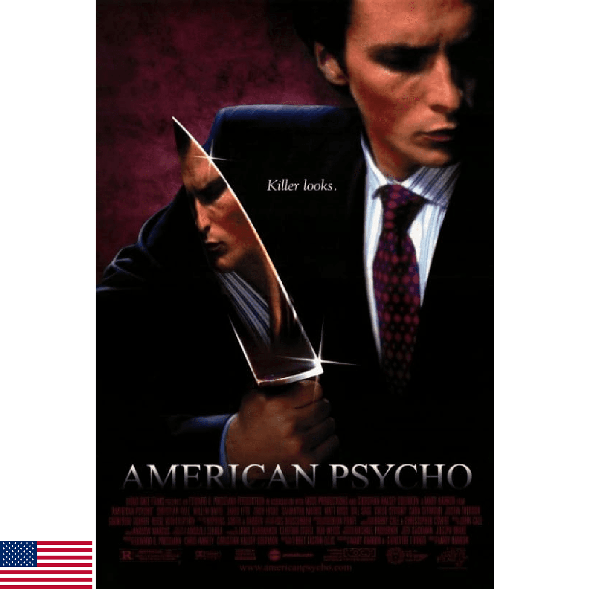 American Psycho Movie Poster Print - 27x40 - Ready to Frame/Hang - Image 1
