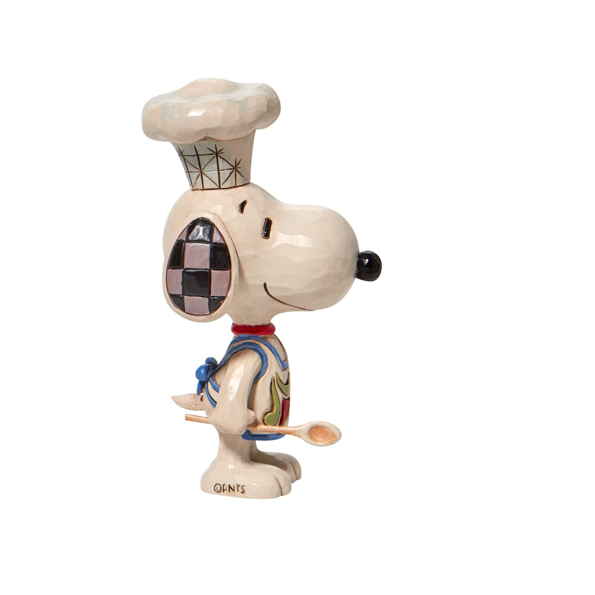 Enesco Jim Shore Peanuts Chef Snoopy Miniature Figurine, 4 Inch, Multicolor - Thumbnail 4