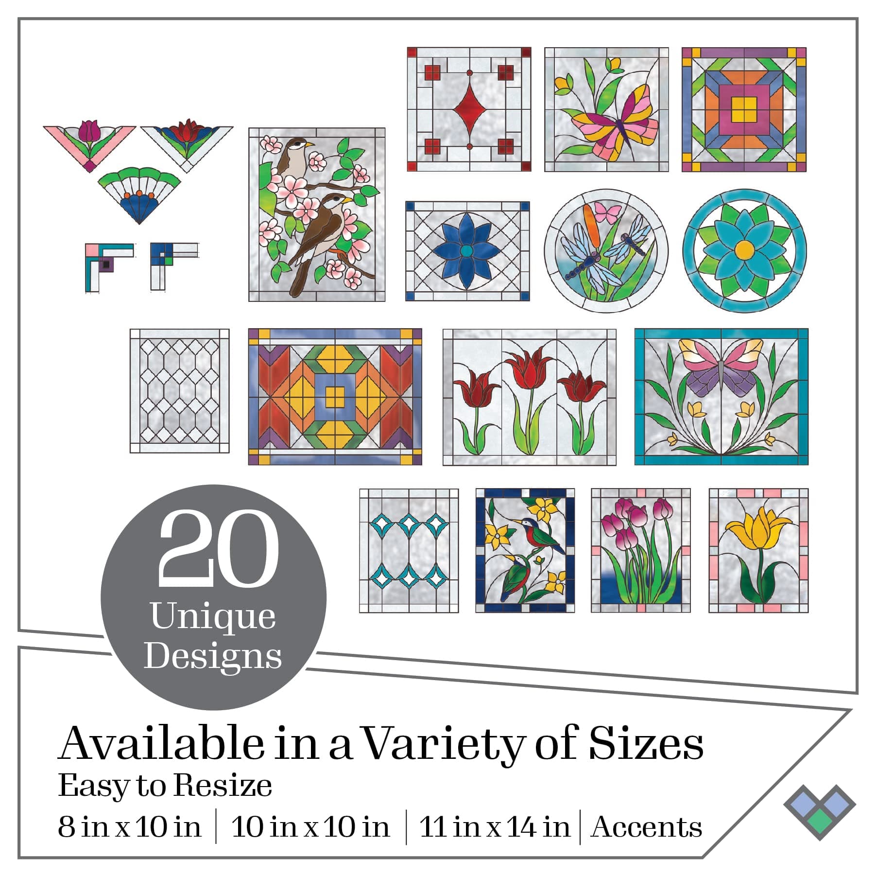 Gallery Glass PROMOGGSTR22 Stained Glass Painting Starter Kit, 10 Piece Set Incl - Thumbnail 4