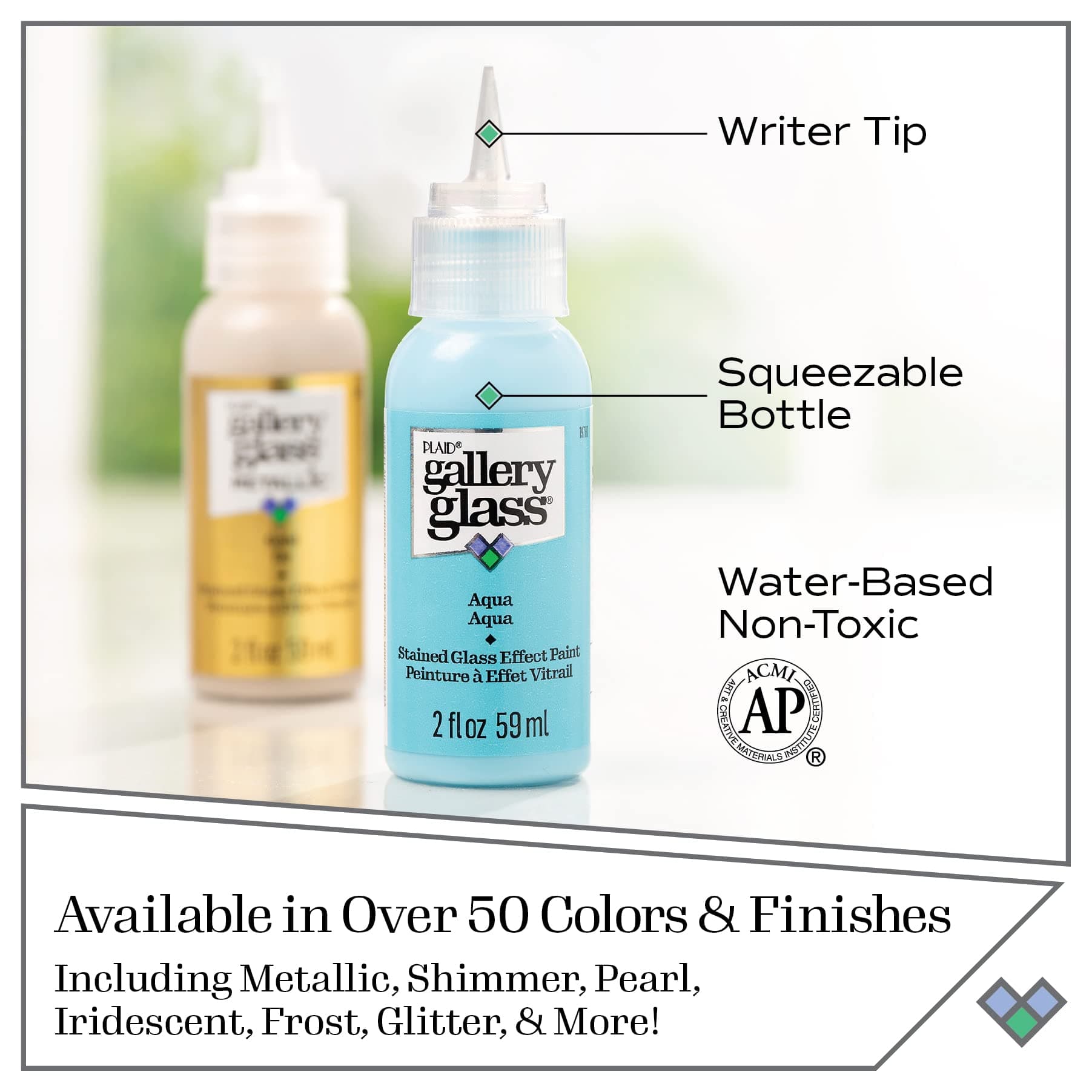 Gallery Glass PROMOGGJL22 Jewel Tones Stained Glass Painting Kit, 8 Piece Glass - Thumbnail 8