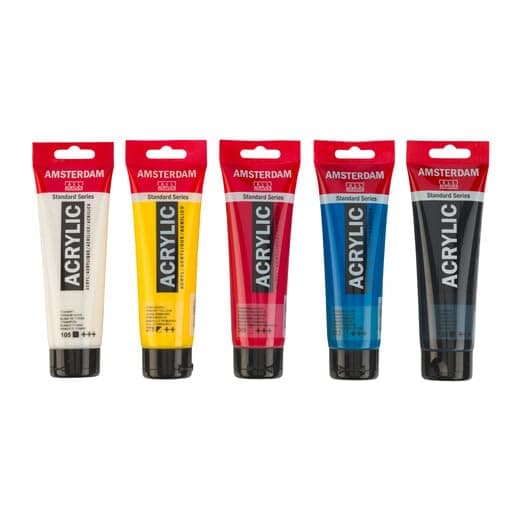 Amsterdam Standard Series Acrylic Paint Set | Color Theory Mixing Set (5 x 120 m - Thumbnail 7