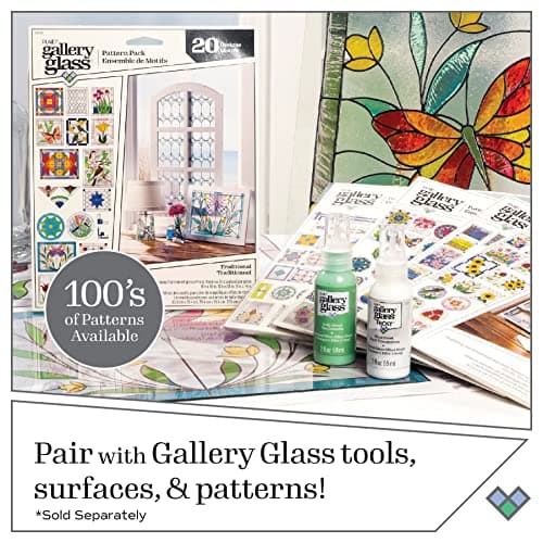 Gallery Glass PROMOGGJL22 Jewel Tones Stained Glass Painting Kit, 8 Piece Glass - Thumbnail 9