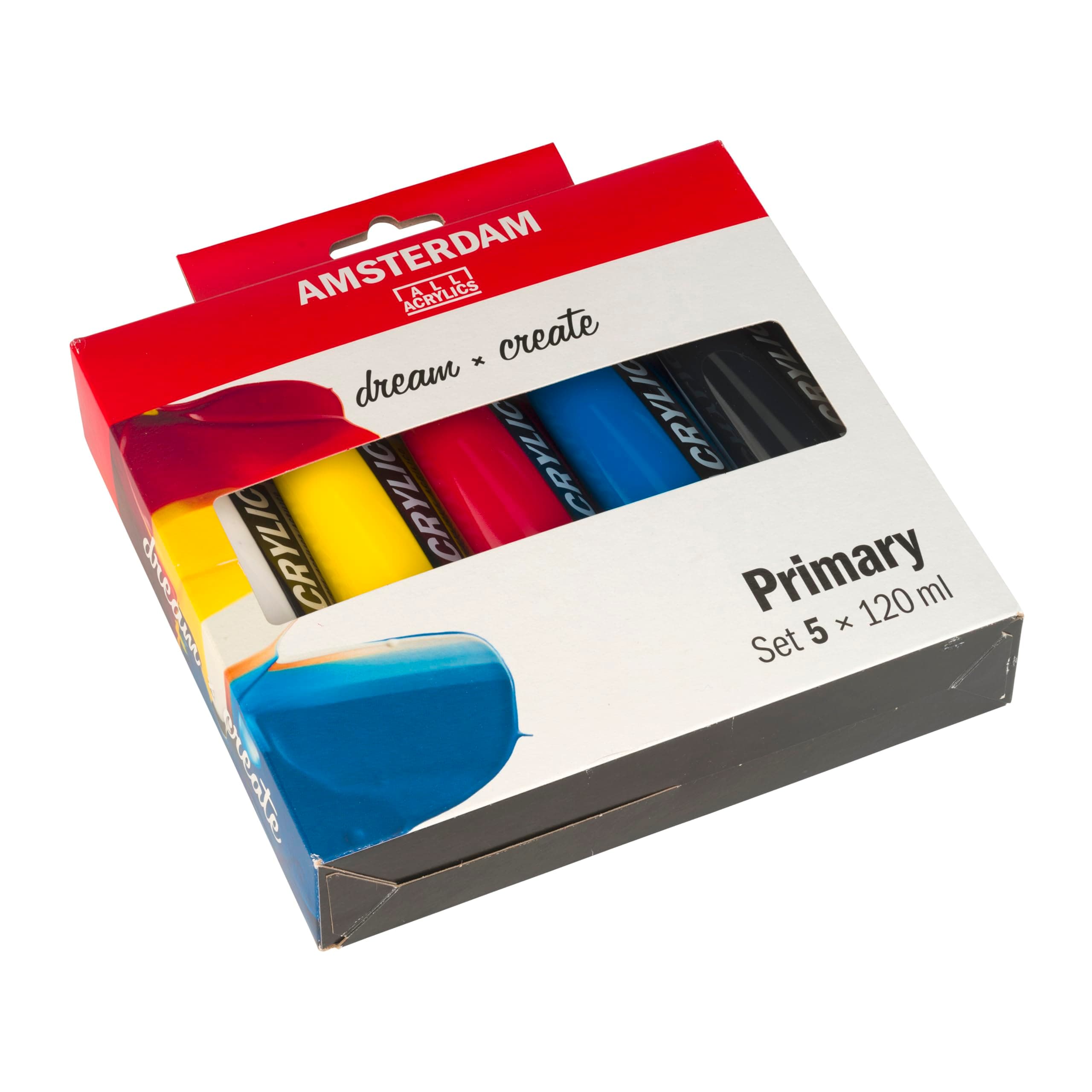 Amsterdam Standard Series Acrylic Paint Set | Color Theory Mixing Set (5 x 120 m - Thumbnail 3