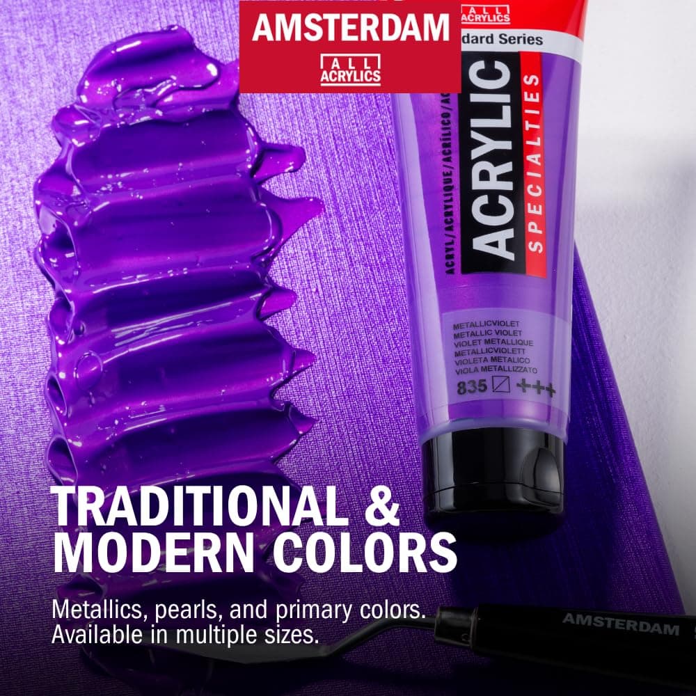 Amsterdam Standard Series Acrylic Paint Set | Color Theory Mixing Set (5 x 120 m - Thumbnail 6