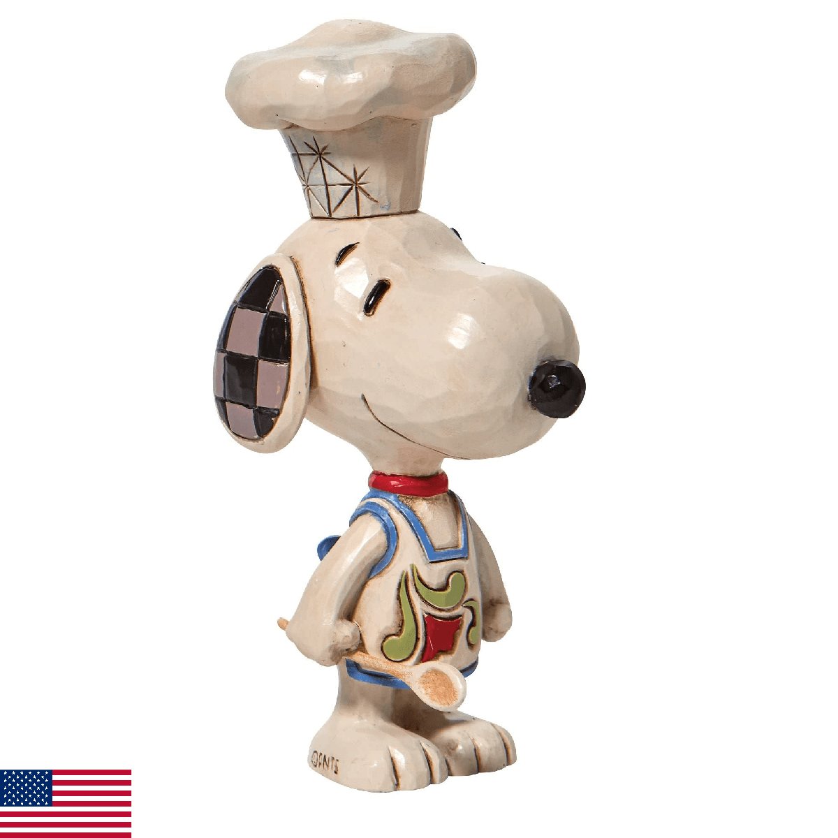 Enesco Jim Shore Peanuts Chef Snoopy Miniature Figurine, 4 Inch, Multicolor - Image 1
