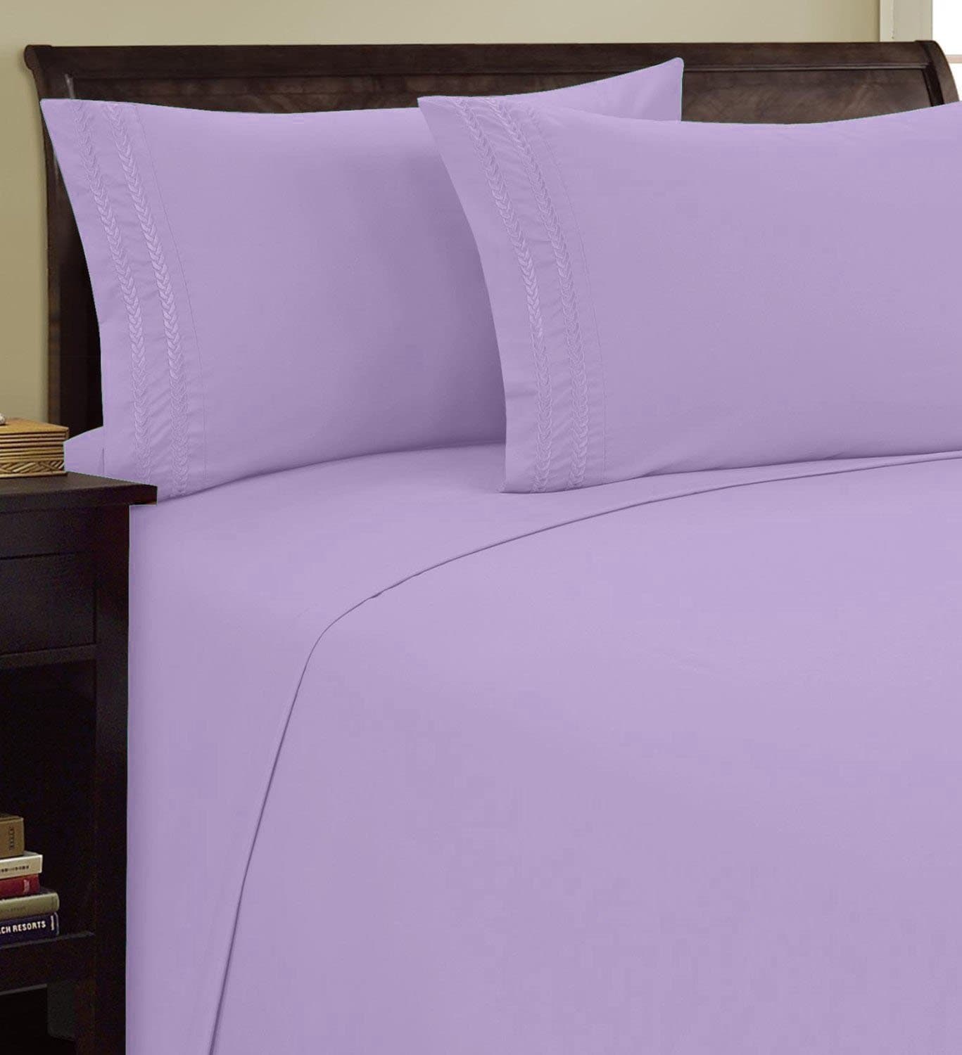 Elegance Linen 1500 Thread Count 3-Line Egyptian Quality Microfiber Luxurious Si - Thumbnail 2