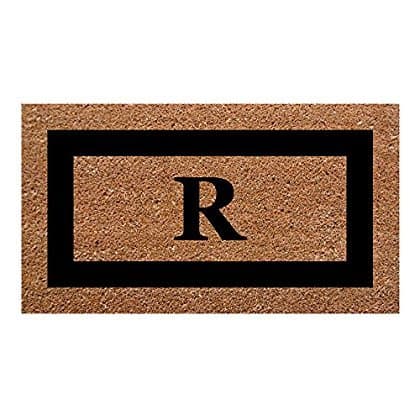 Nedia Home Monogrammed R Superscraper Single Picture Frame 20x36 Black - Thumbnail 3