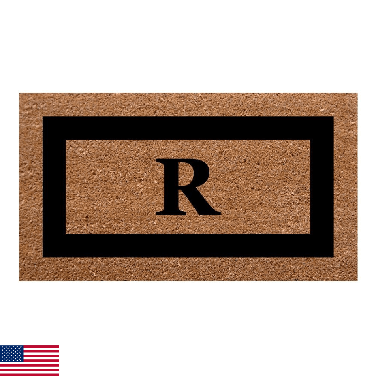 Nedia Home Monogrammed R Superscraper Single Picture Frame 20x36 Black - Image 1