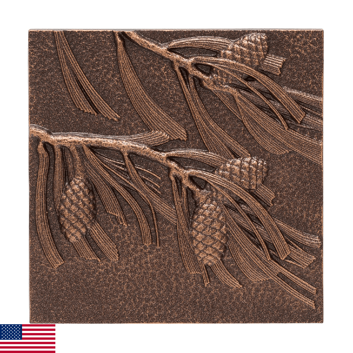 Whitehall Products Pinecone Wall Decor, Antique Copper - Image 1