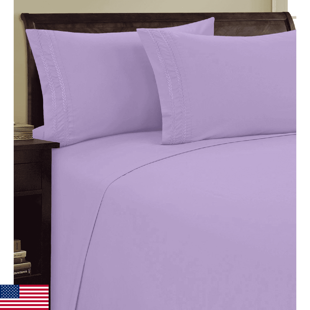 Elegance Linen 1500 Thread Count 3-Line Egyptian Quality Microfiber Luxurious Si - Image 1