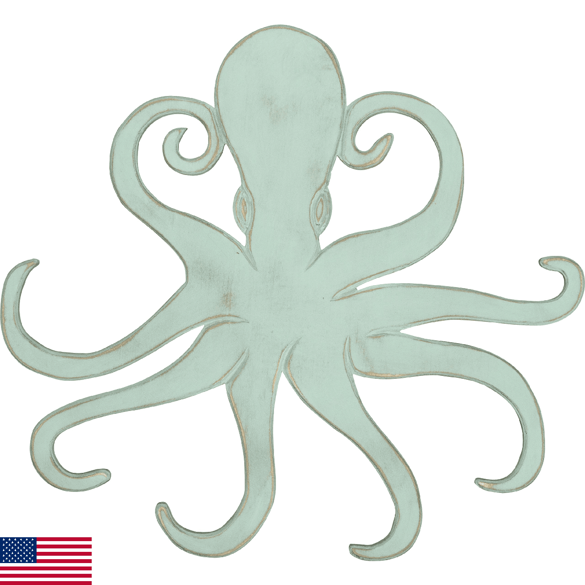 Primitives by Kathy 26113 Octopus Shaped Wall Decor - Image 1