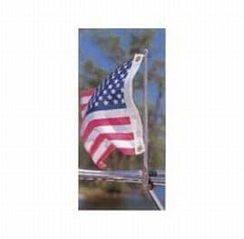 Taylor Made 15" Stainless Steel Flag Pole with Rail Mount – Made from T304 stain - Thumbnail 2