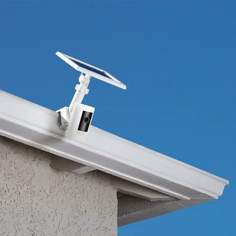 Ring Gutter Mount for Cameras and Solar Panels - White - Thumbnail 4