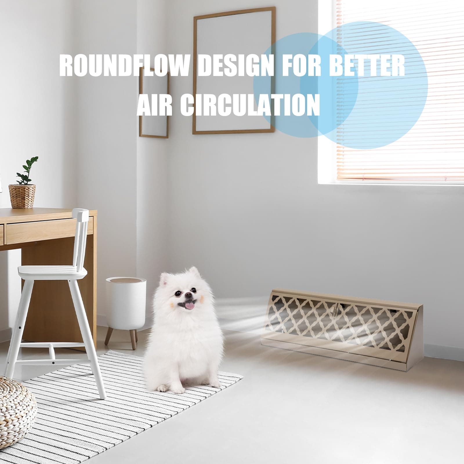 Blulu 2 Pcs Baseboard Register Duct Opening Size Modern Design Vent Covers for H - Thumbnail 5