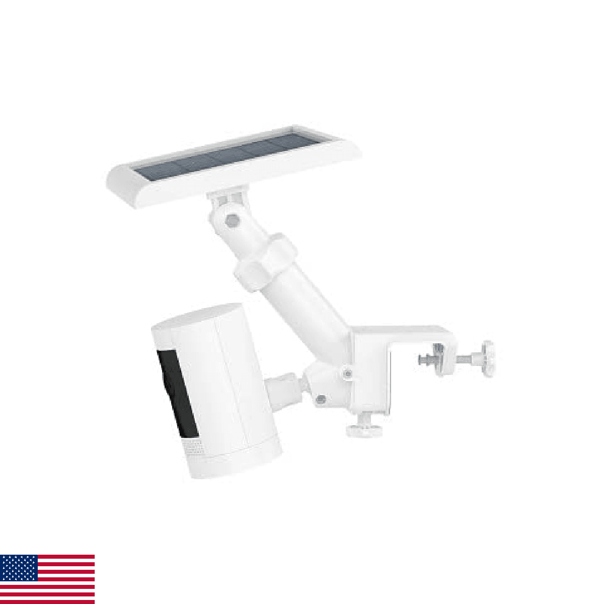 Ring Gutter Mount for Cameras and Solar Panels - White - Image 1