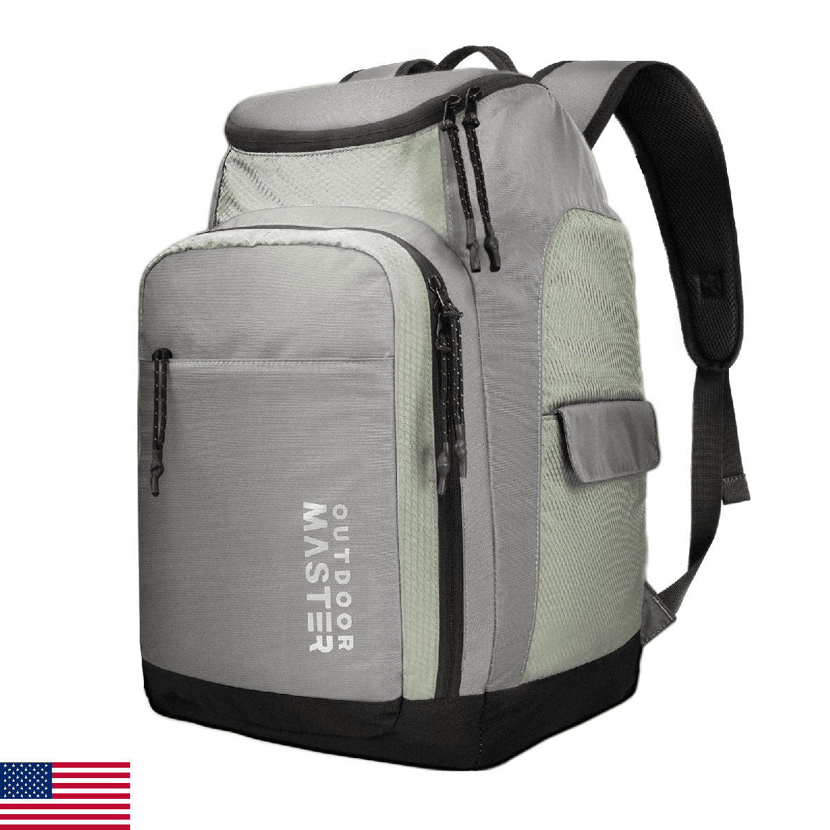 OutdoorMaster 50L Ski Boot Bag, Ski and Snowboard Boots Travel Backpack with sep - Image 1