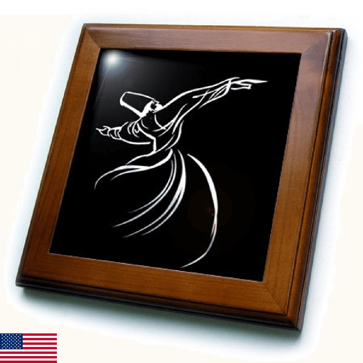 3dRose ft_63146_1 Whirling Dervish Sufi Whirling, Meditation, Dervishes,Rebirth, - Image 1