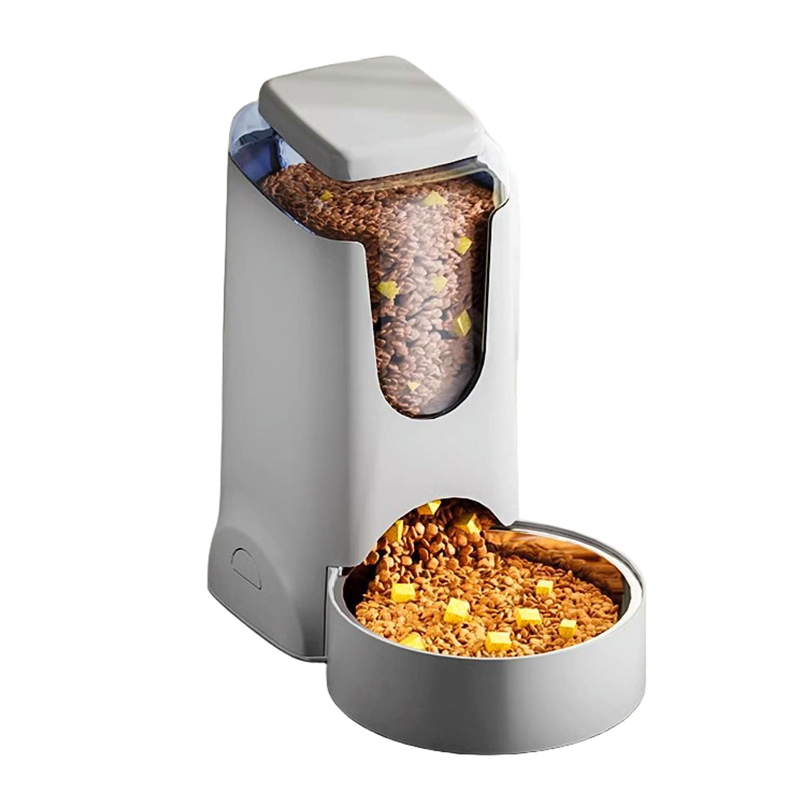 Hamiledyi Gravity Dog Feeder 2.8L Pets Automatic Food Dispenser Stainless Steel - Image 1