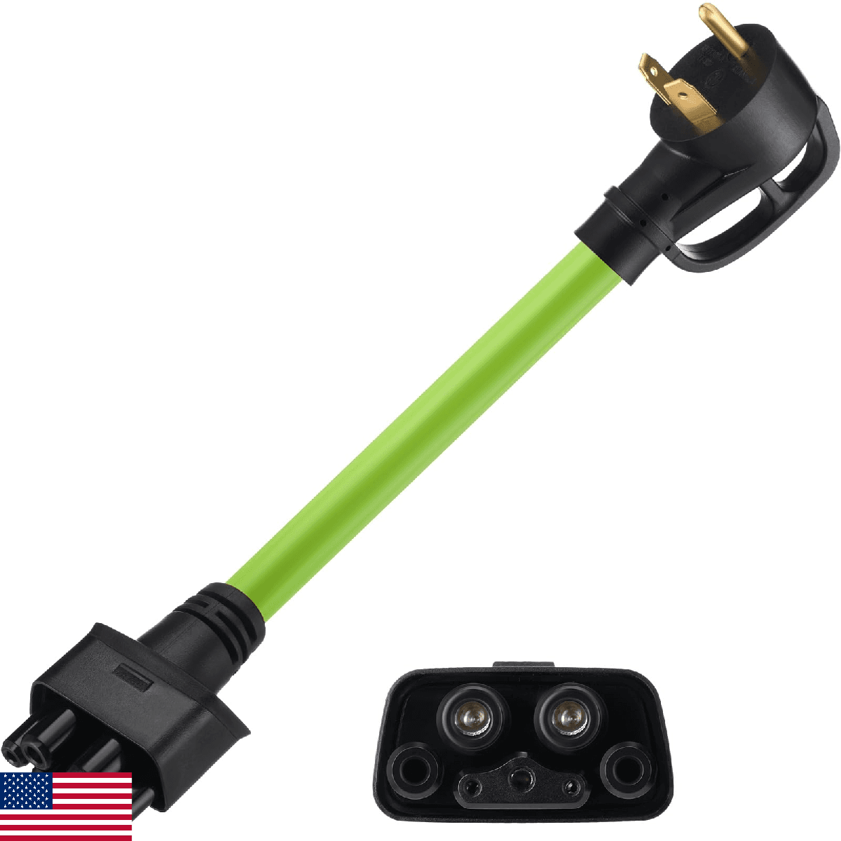 Nezyo Tt-30 Adapter Compatible with Tesla Gen 2 Mobile Connector, 120v 24a Tt-30 - Image 1