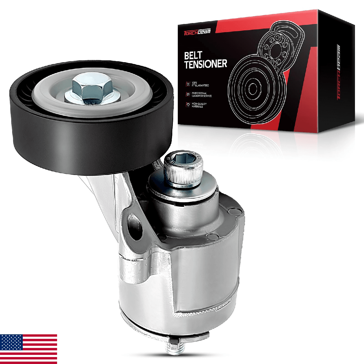 Torchbeam Belt Tensioner 38314 VW Jetta Beetle Passat Golf Rabbit 05-14 - Image 1