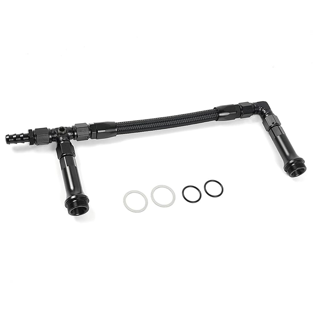 BARTOO 6AN Dual Feed Fuel Line Kit Aluminum Alloy Stainless Steel Braided 4150 C - Image 1