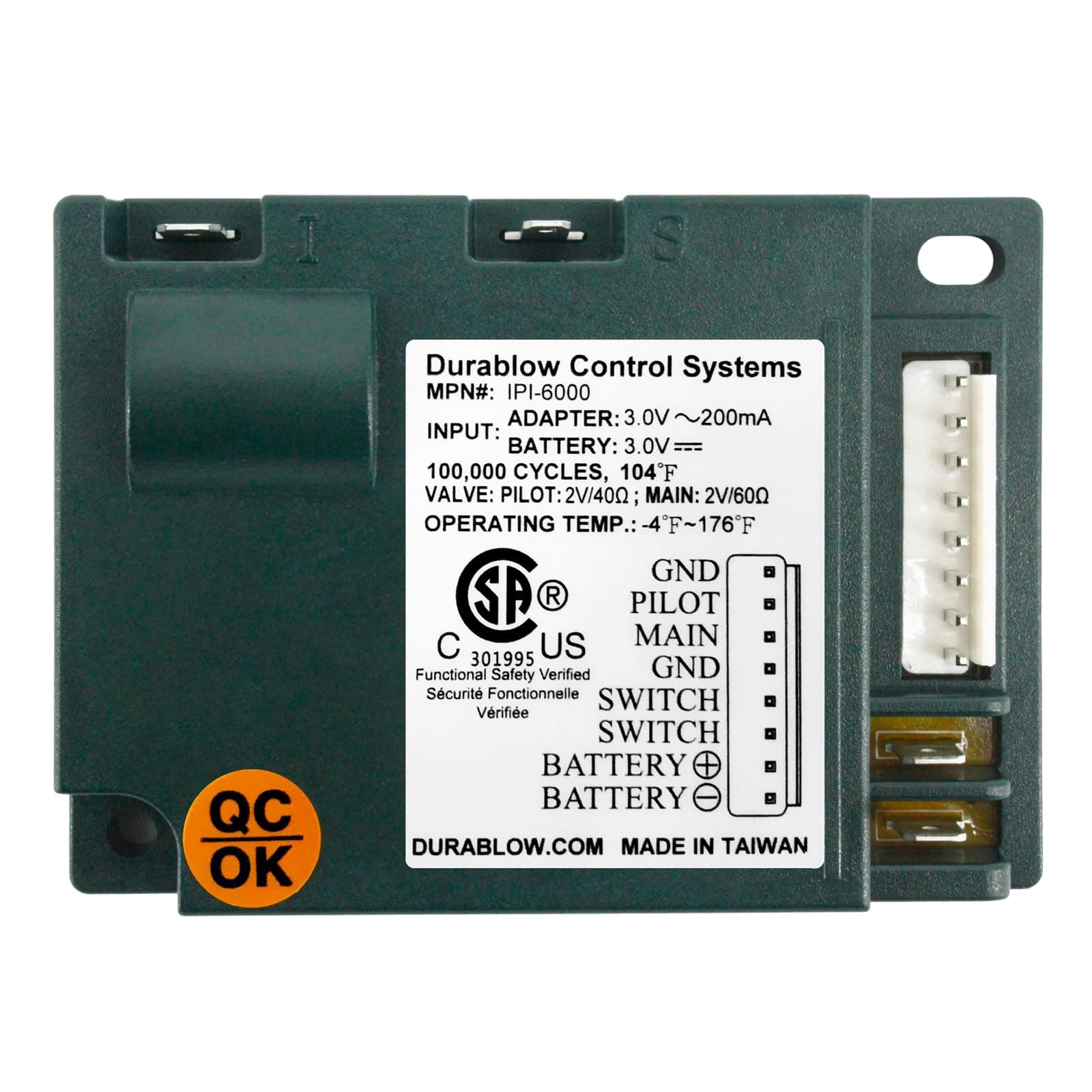 Durablow CSA IPI Control Module Gas Fireplace Ignitor - Replaces 593-592 & More - Image 1