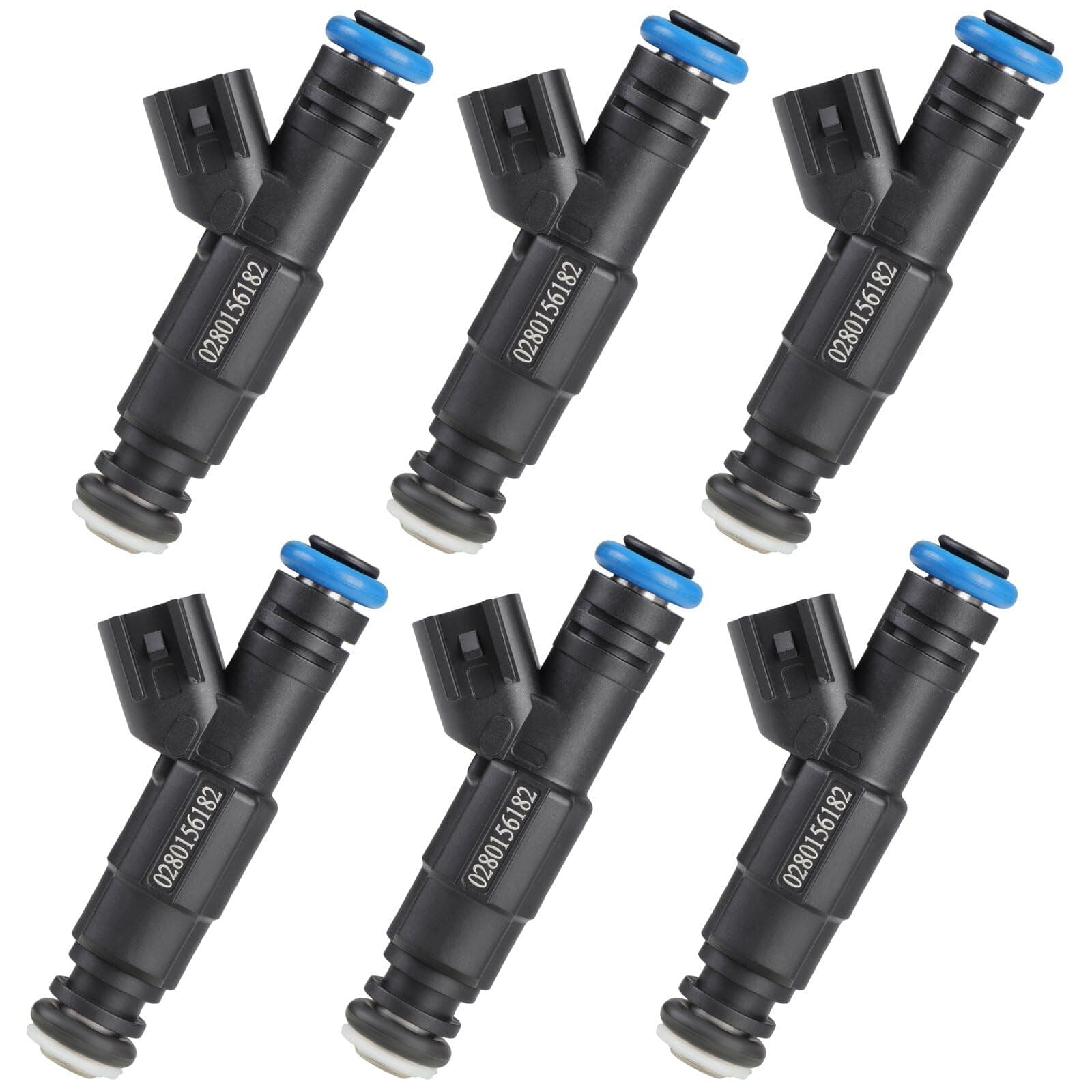 SCITOO 6Pcs 4 Holes Fuel Injector for 05-09 Chevy Equinox Pontiac Torrent - Image 1