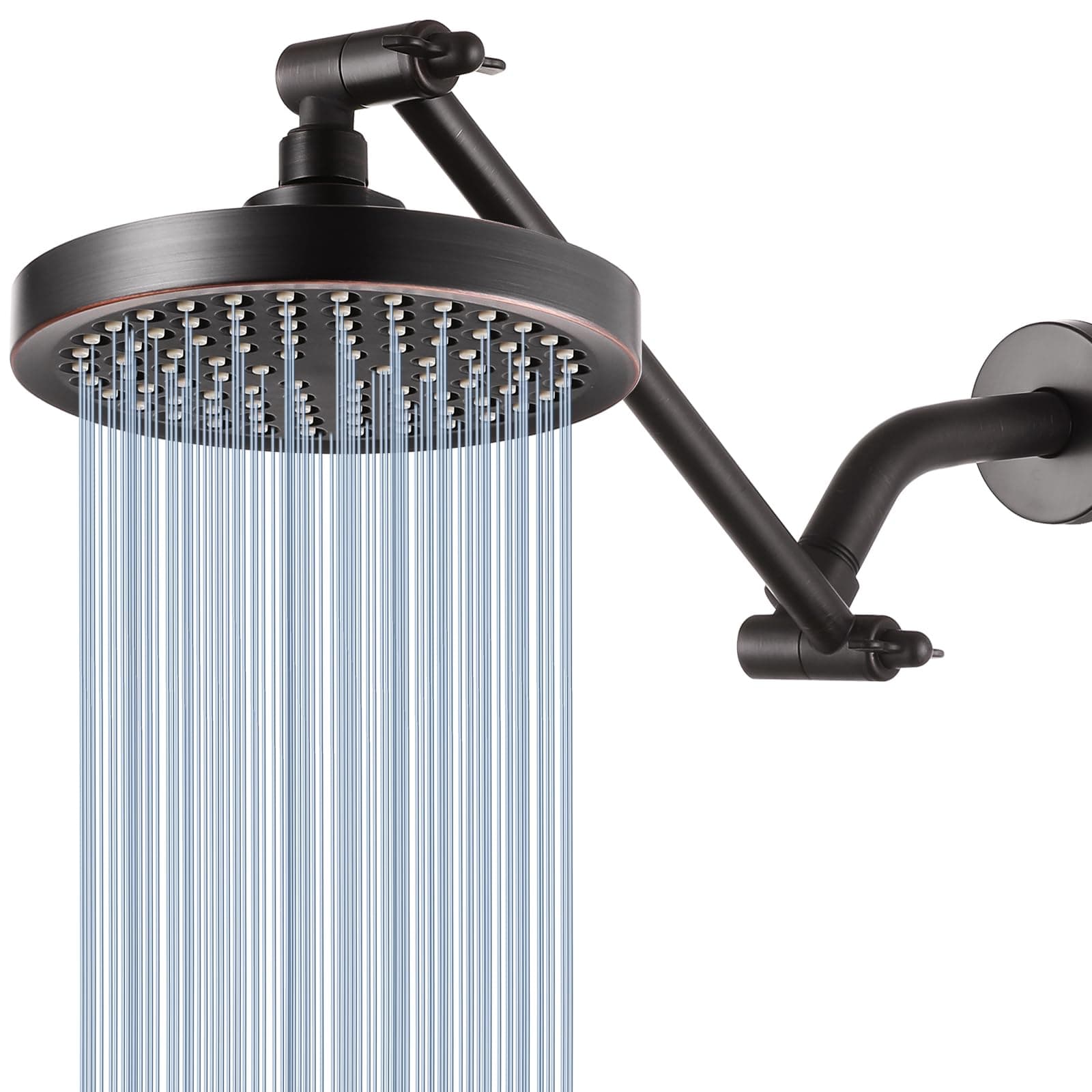Nuodan 11" High Pressure Rain Shower Head w/ Extension Arm - High Flow Rainfall - Image 1