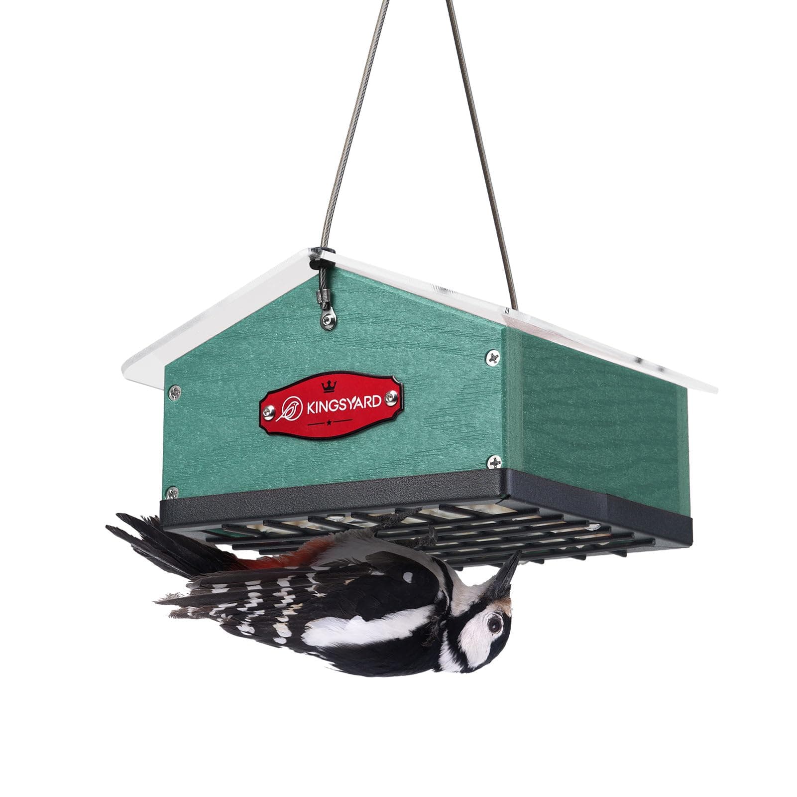 Kingsyard Upside Down Double Suet Feeder: Squirrel-Proof, Recycled Plastic - Image 1