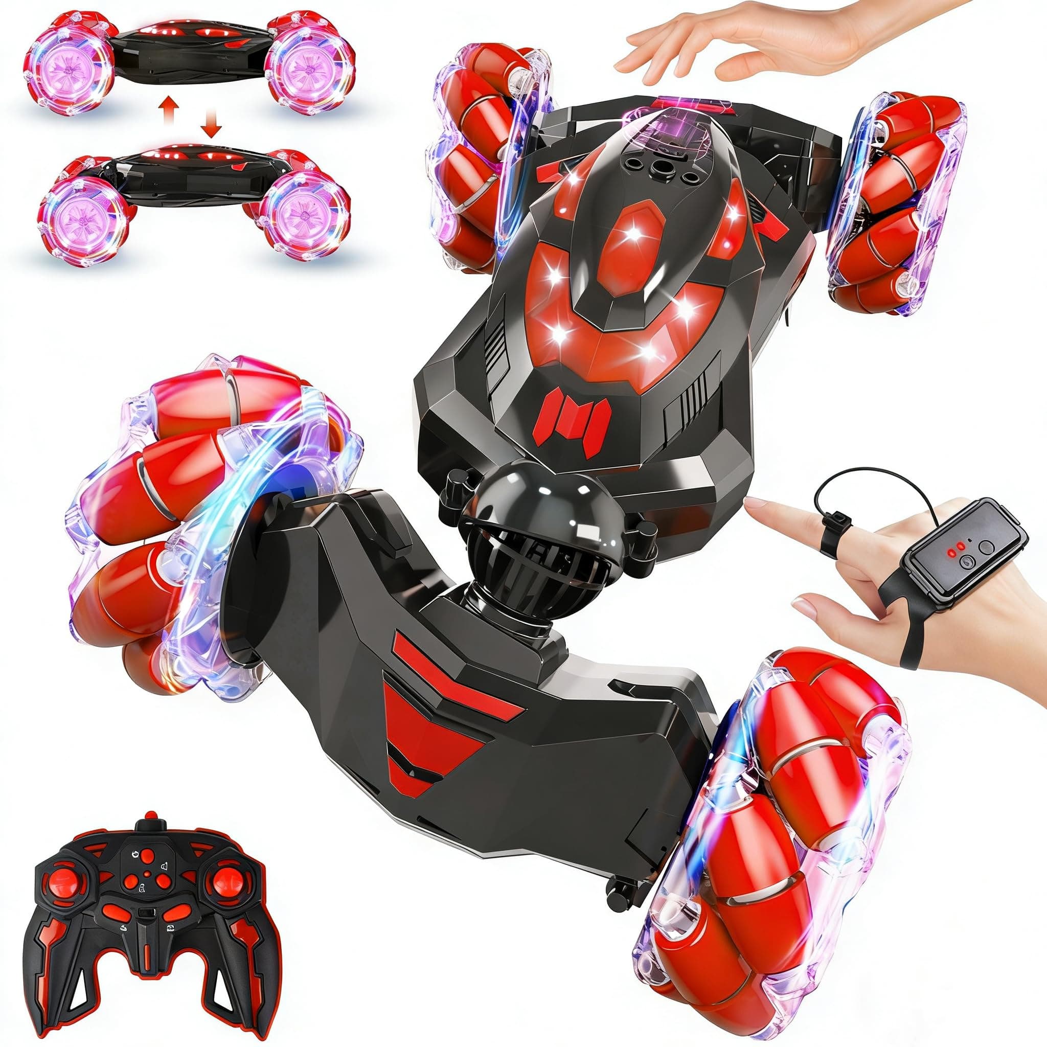 YEMIAI Gesture Sensing RC Stunt Car,Remote Control Car Toys for Ages 8-12,Drift - Image 1