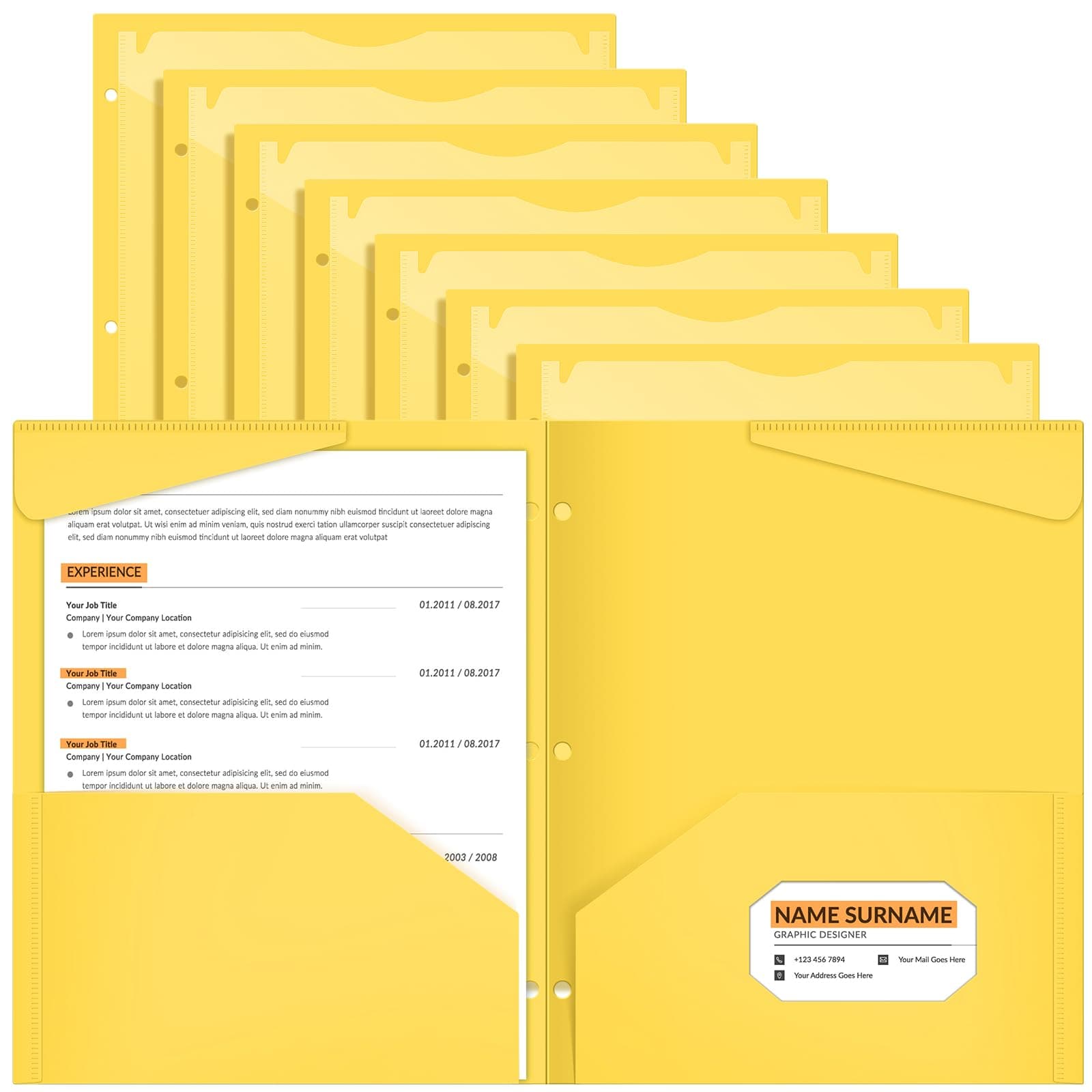 Henoyso 36 Pcs 2-Pocket Plastic Folders Clear Front Letter Size School Office - Image 1