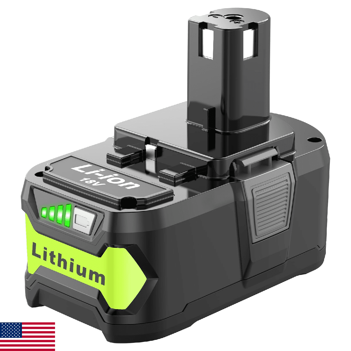 Nicetoro 18V 5.0Ah Battery Replacement for Ryobi 18V Battery P102 P103 P104 P105 - Image 1