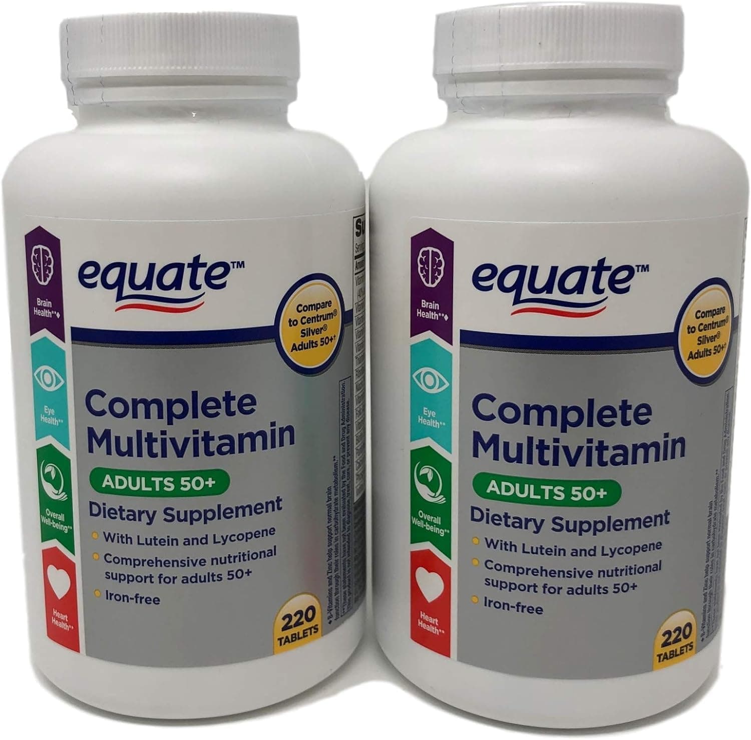 Equate Mature Adult 50+ One Daily Complete Multivitamin Compare to Centrum Silve - Image 1