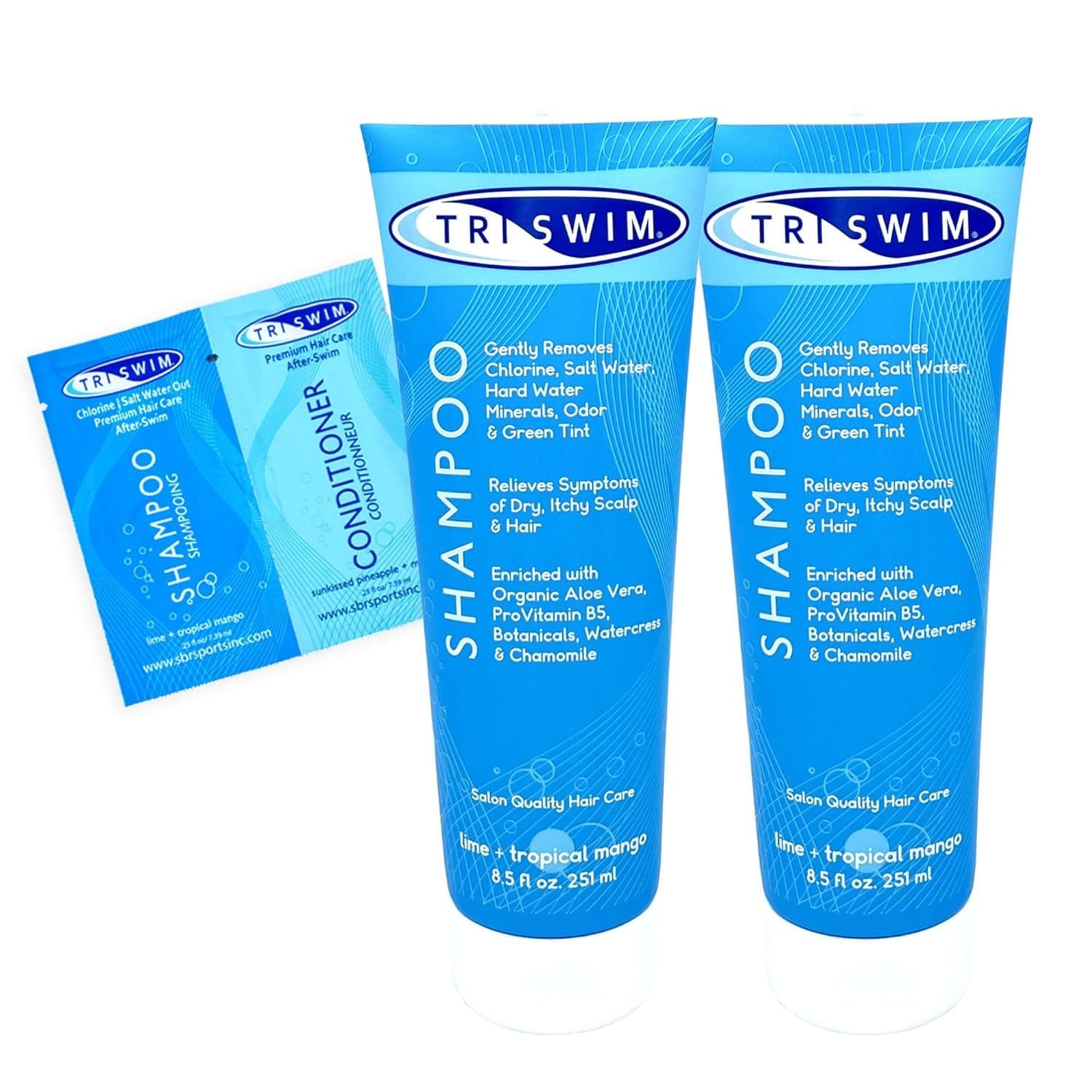 TRISWIM Chlorine Removal Shampoo 8.5 Fl Oz | Gently Removes Chlorine, Salt Water - Image 1