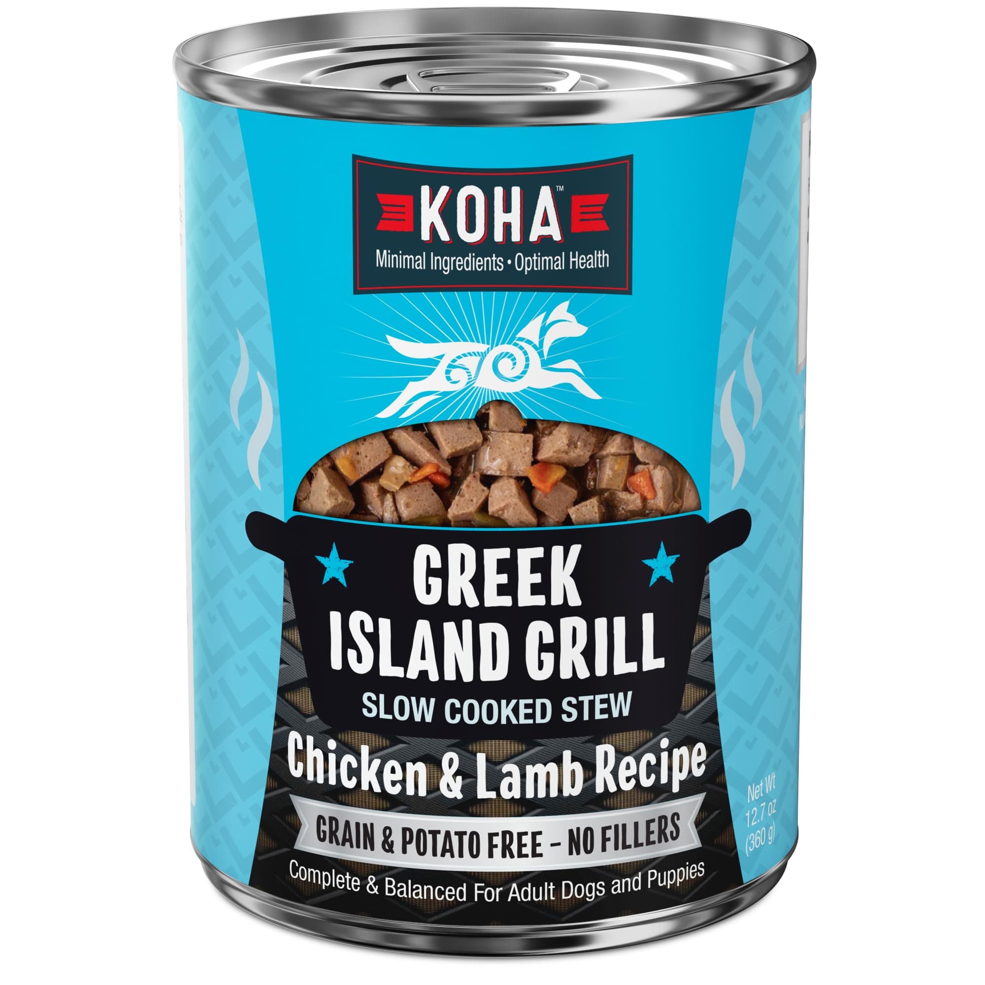 KOHA Greek Island Grill Stew Wet Dog Food - Chicken & Lamb High Protein - Image 1