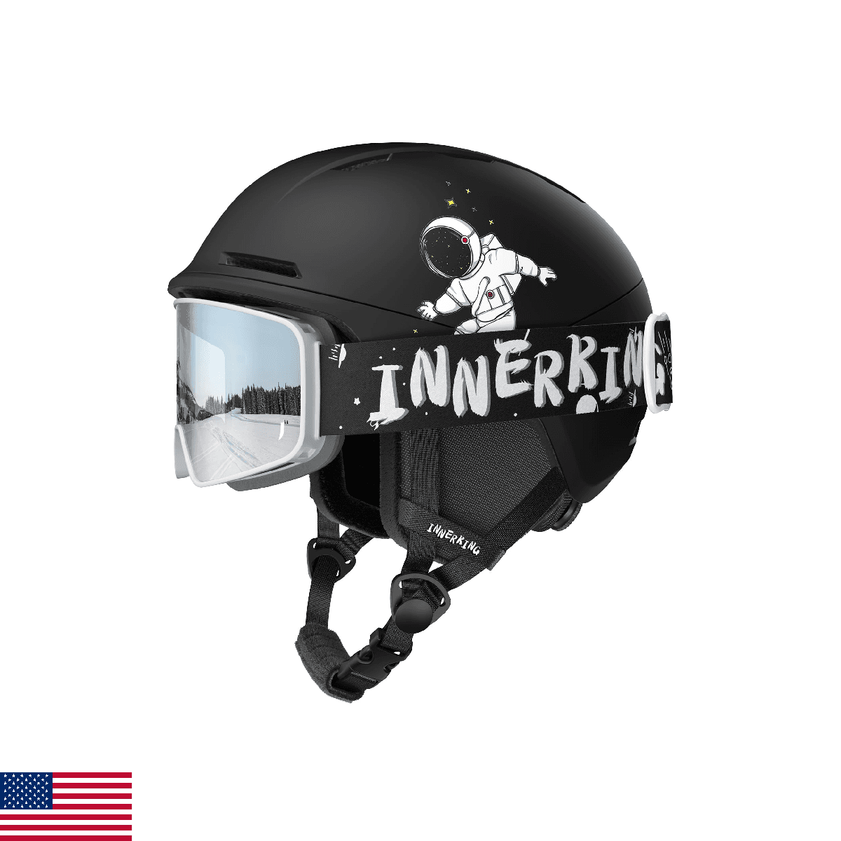 InnerKing Kids Ski Helmet and Goggles, Lightweight Boys Ski Helmet, Reinforced P - Image 1