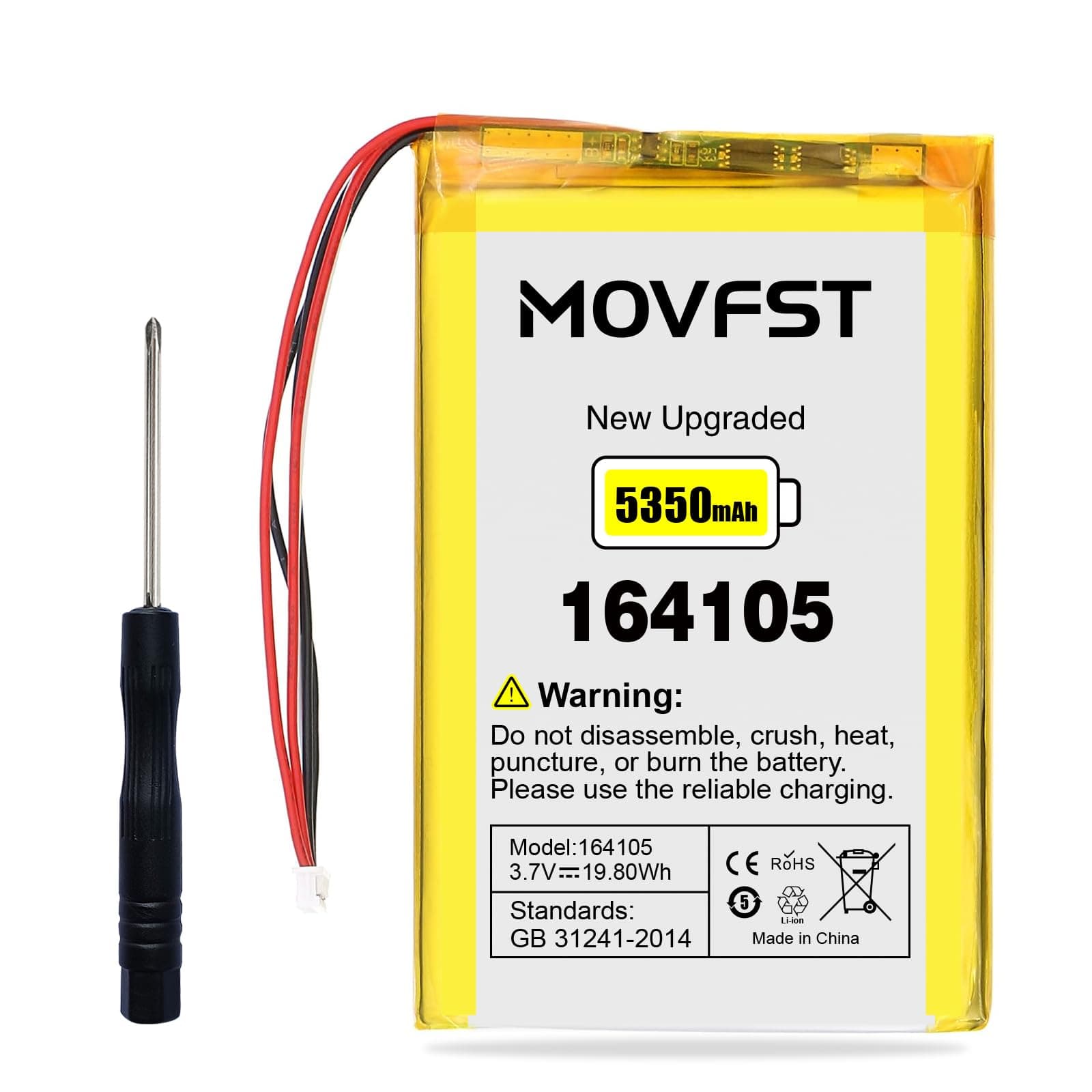 Vtech RM7764HDV2 RM5854HD RM7766HD VM52 Replacement Battery 5350mAh - Image 1