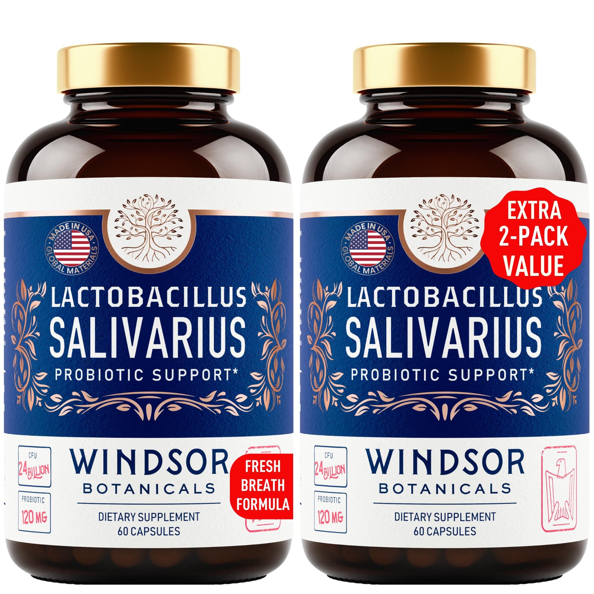 Lactobacillus Salivarius Probiotic Capsules - Oral, Gut & Immune Support - Image 1