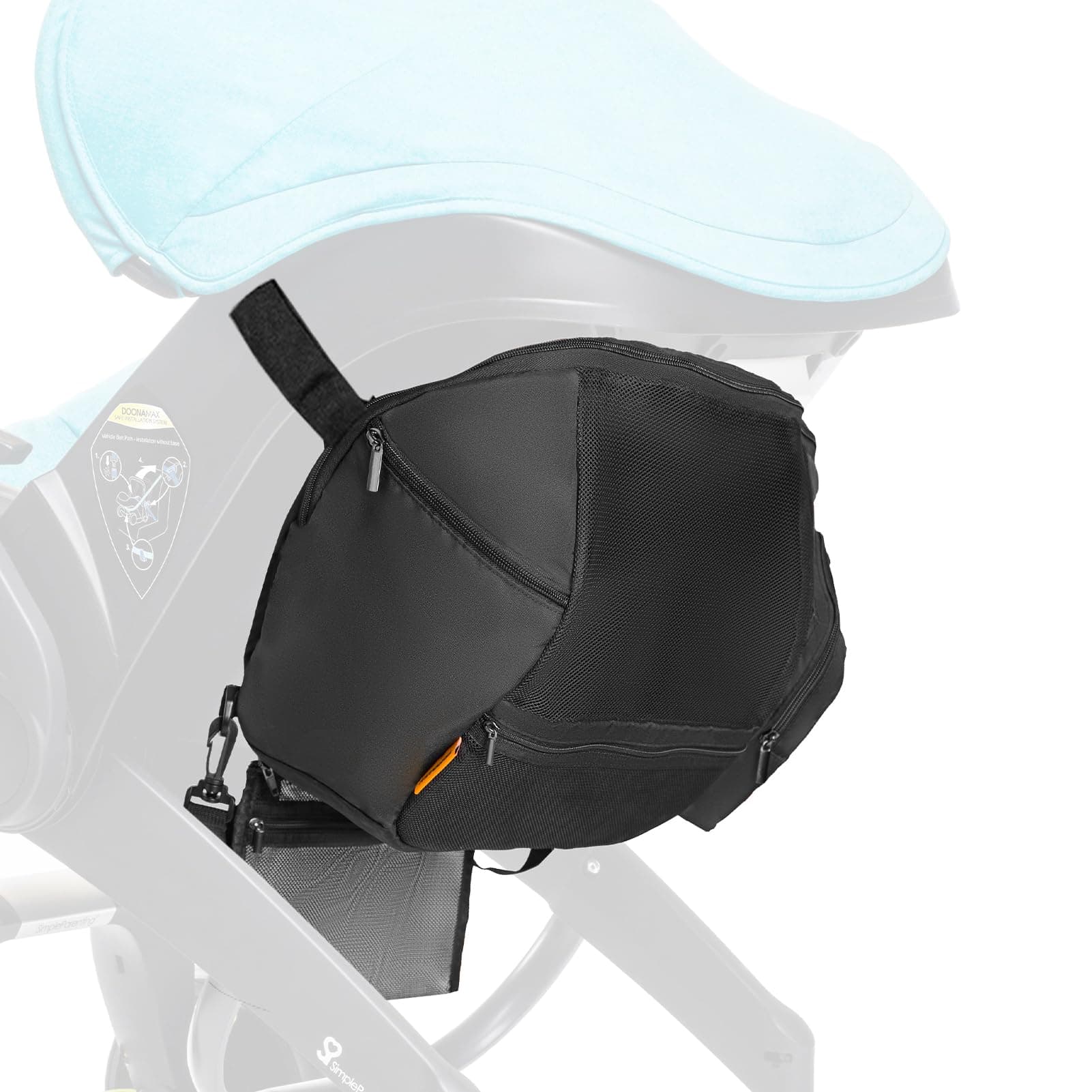 Doona Car Seat Stroller Storage Bag Backpack Diaper Bag Organizer Large Capacity - Image 1