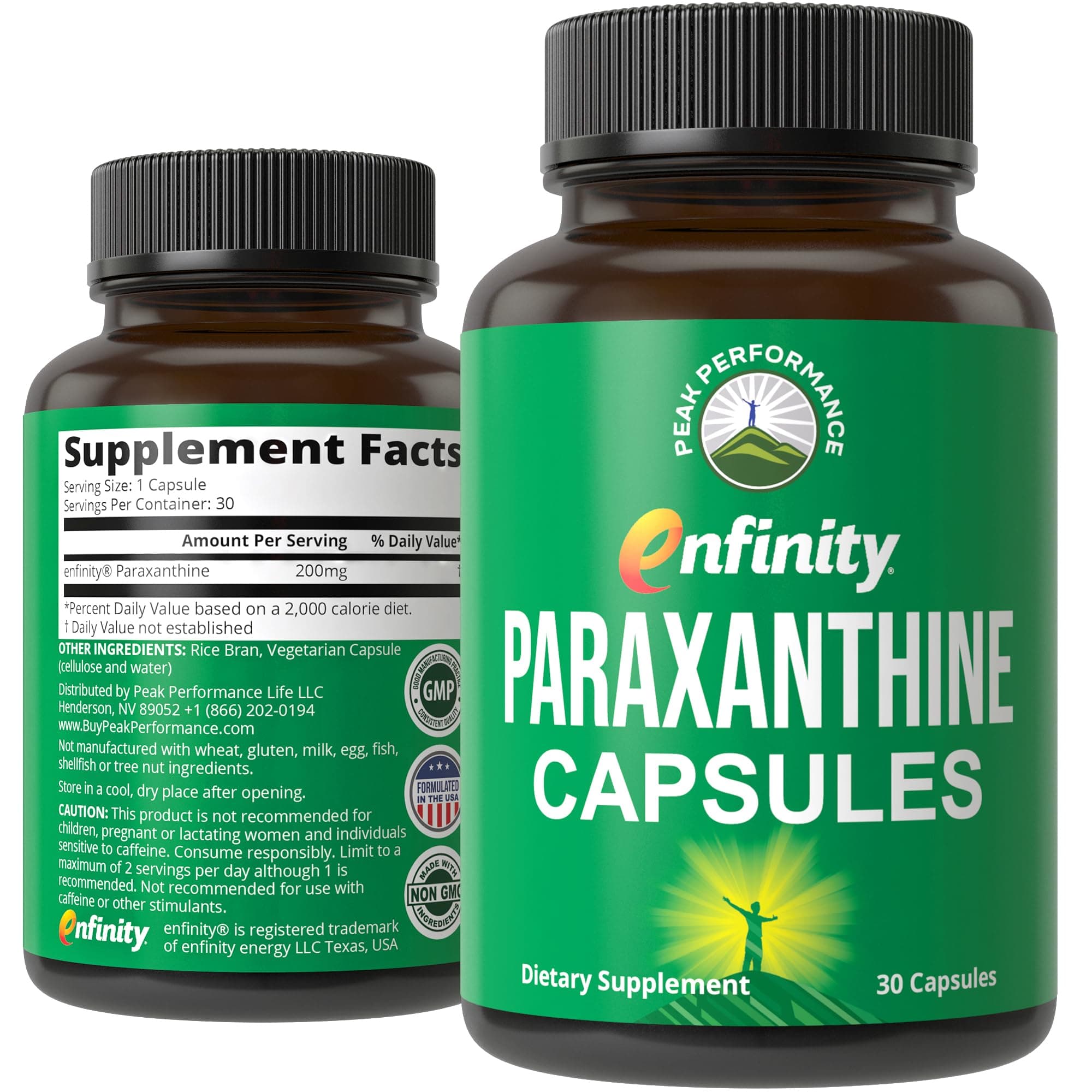 Paraxanthine Capsules for Clean, Jitter-Free Energy - Enfinity Supplement - Image 1