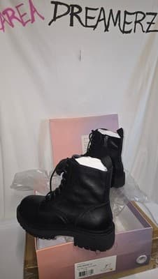 Lisa Vicky Promise-V Black Milled Leather Boots - Thumbnail 7