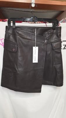 Bishop + Young Vegan Leather Margarita Wrap Skirt - Image 1