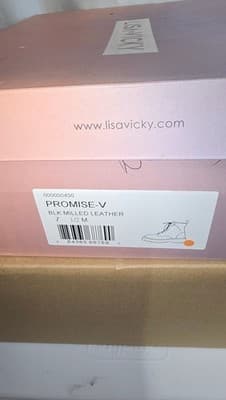 Lisa Vicky Promise-V Black Milled Leather Boots - Image 1