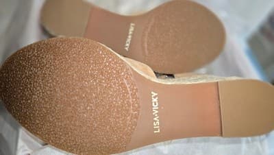 Lisa Vicky Gemi-V Cognac Kid Suede Wedge Sandals - Thumbnail 5