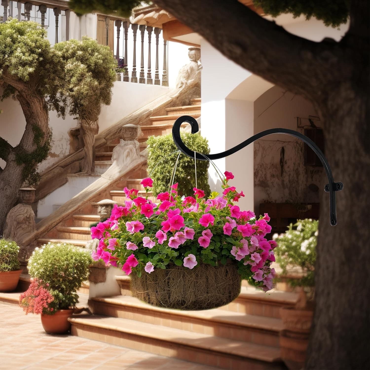 Hourleey 2 Pack Plant Hanger Outdoor, 12 Inch Heavy-Duty Hanging Plant Hook for - Thumbnail 19