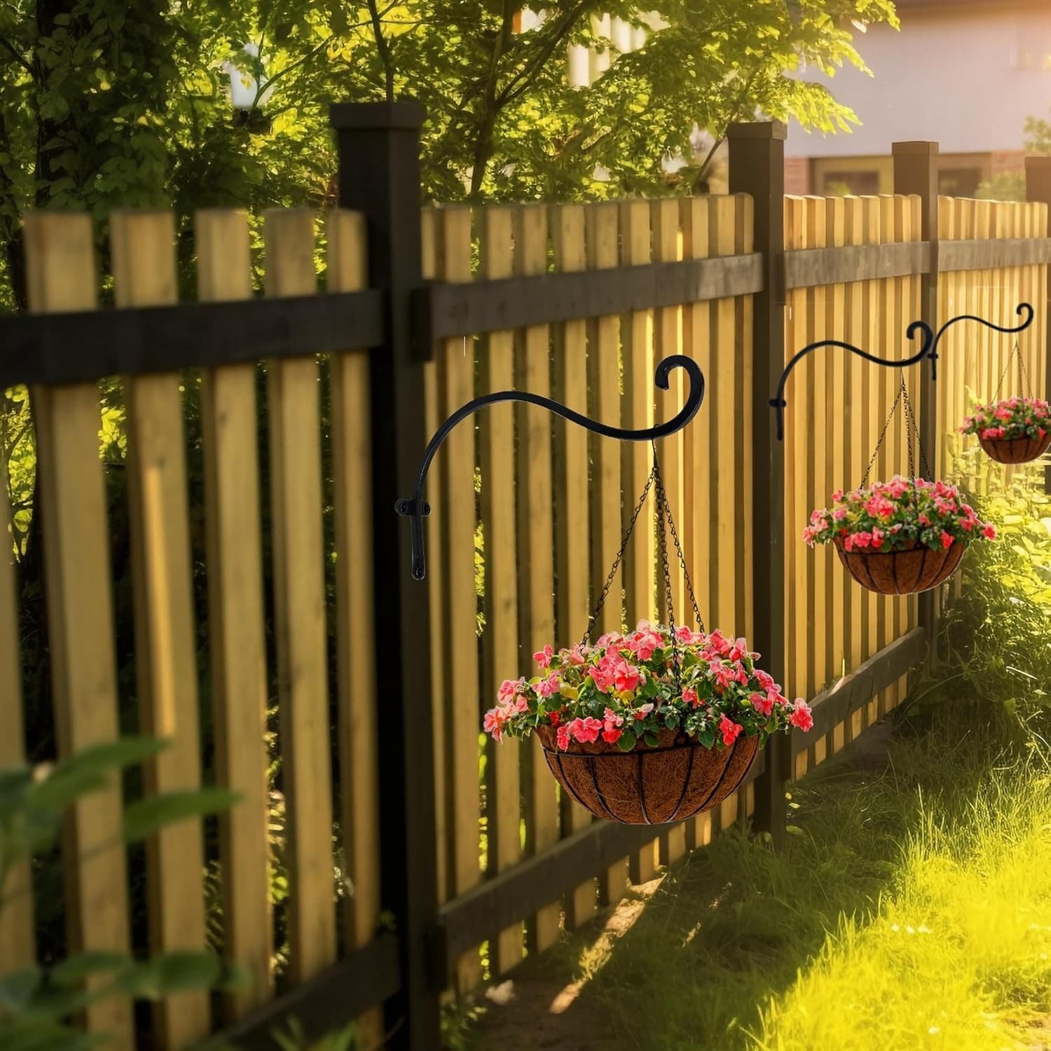 Hourleey 2 Pack Plant Hanger Outdoor, 12 Inch Heavy-Duty Hanging Plant Hook for - Thumbnail 13