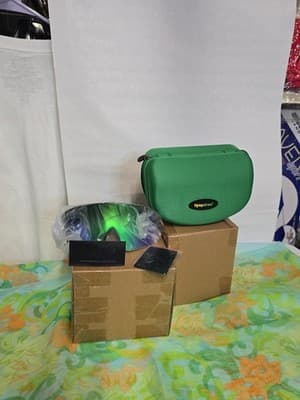 Tipsy Elves Ski Goggles Green Mirror - Image 1